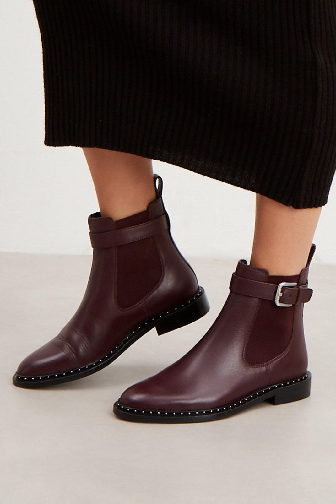 294 Principles: Maggie Leather Buckle Detail Chelsea Boot image number 2