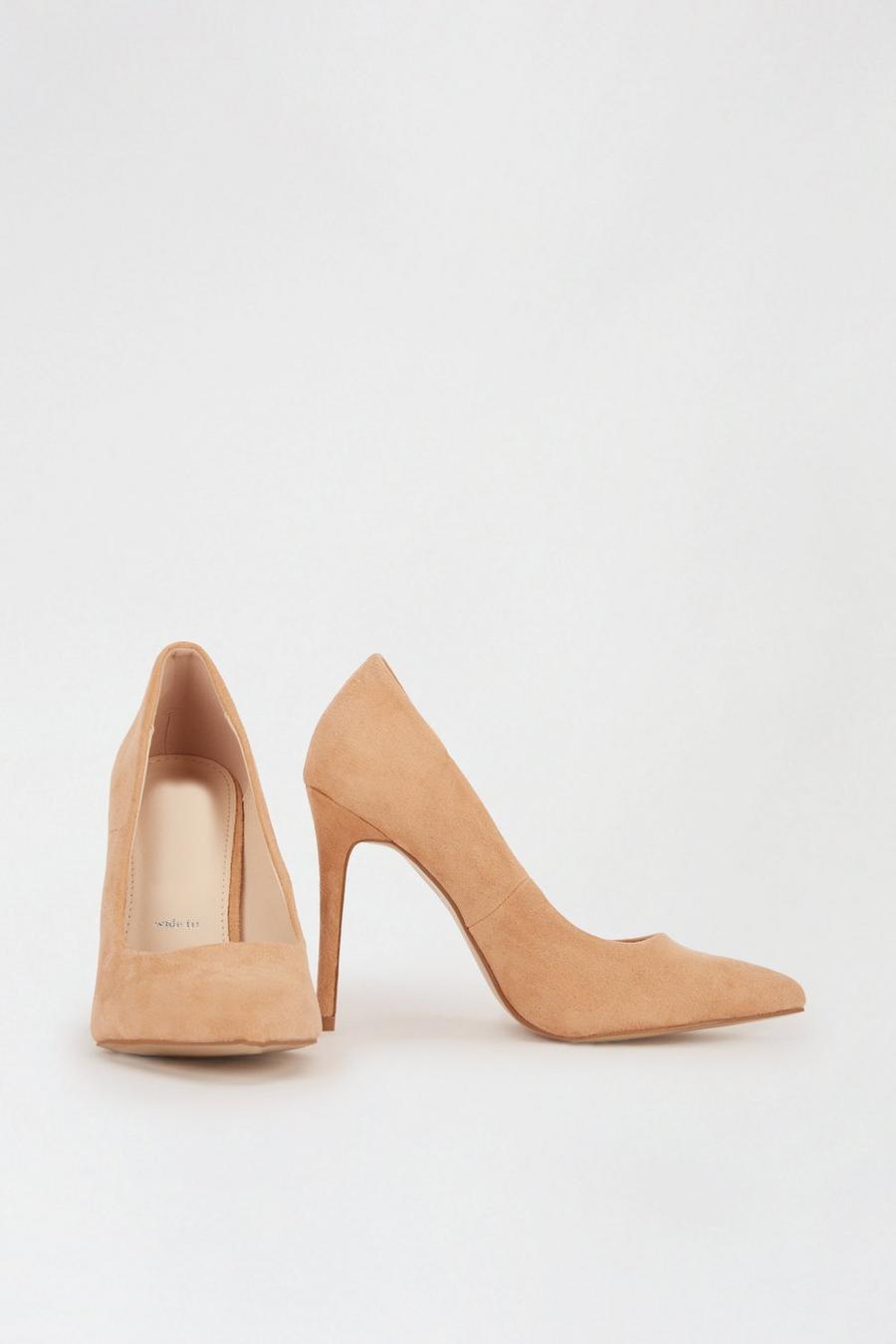Faith: Wide Fit Chlo Pointed Court Shoes