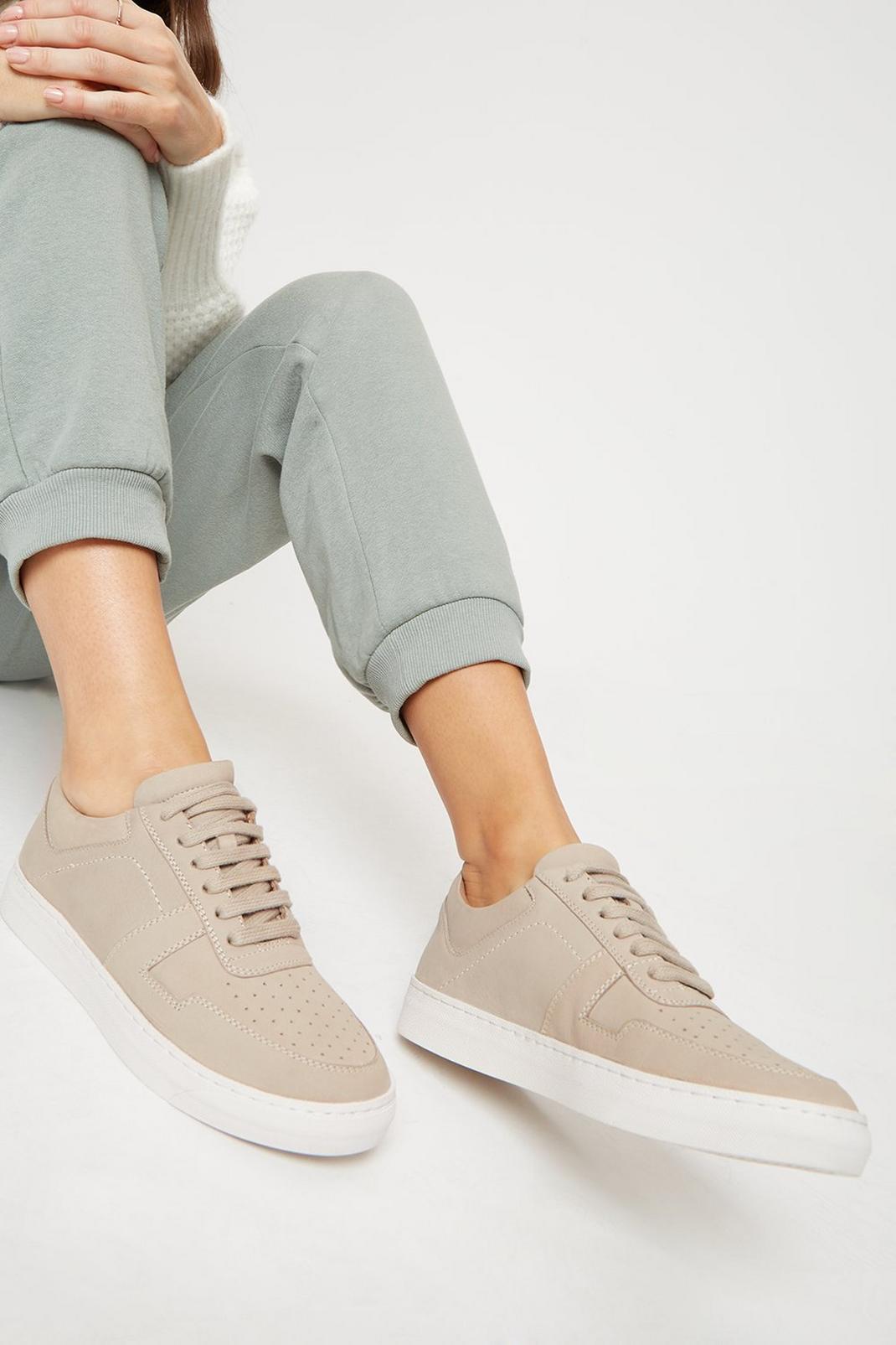 Light grey Good For The Sole: Indie Comfort Leather Trainers image number 1