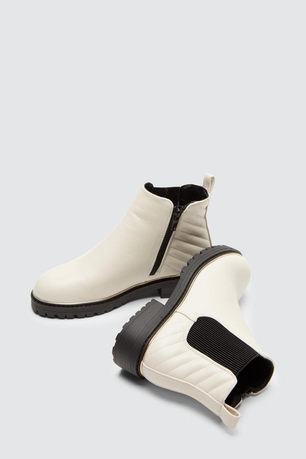 White Faith: Minnie Chelsea Boots image number 1