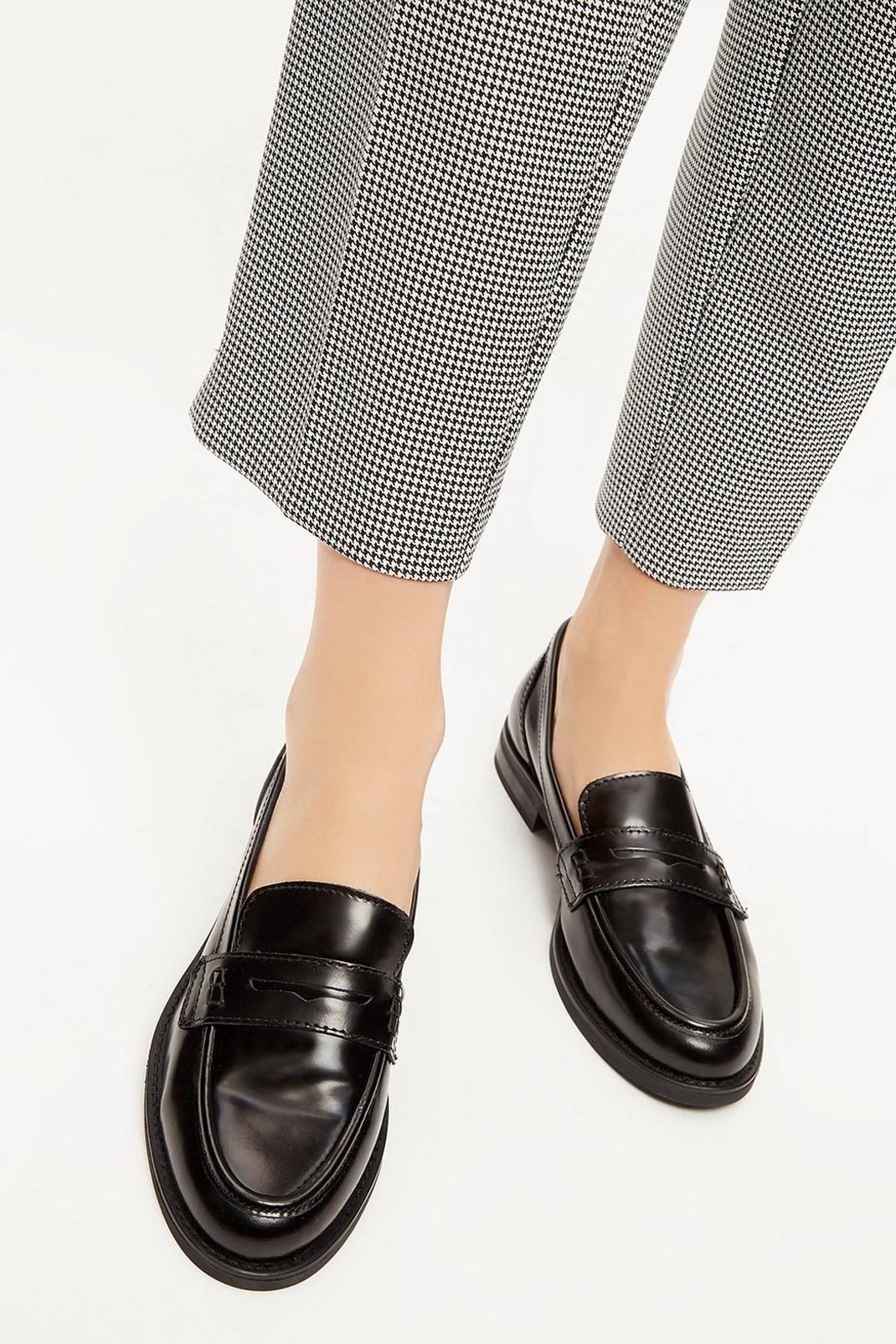 Black Principles: Louise Leather Loafers image number 1