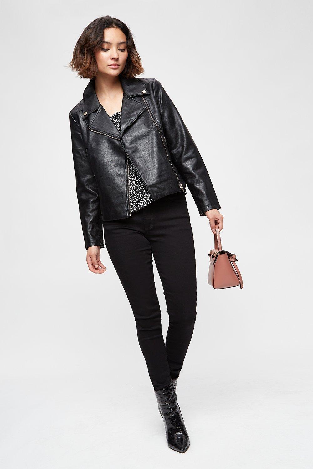 dorothy perkins leather jacket