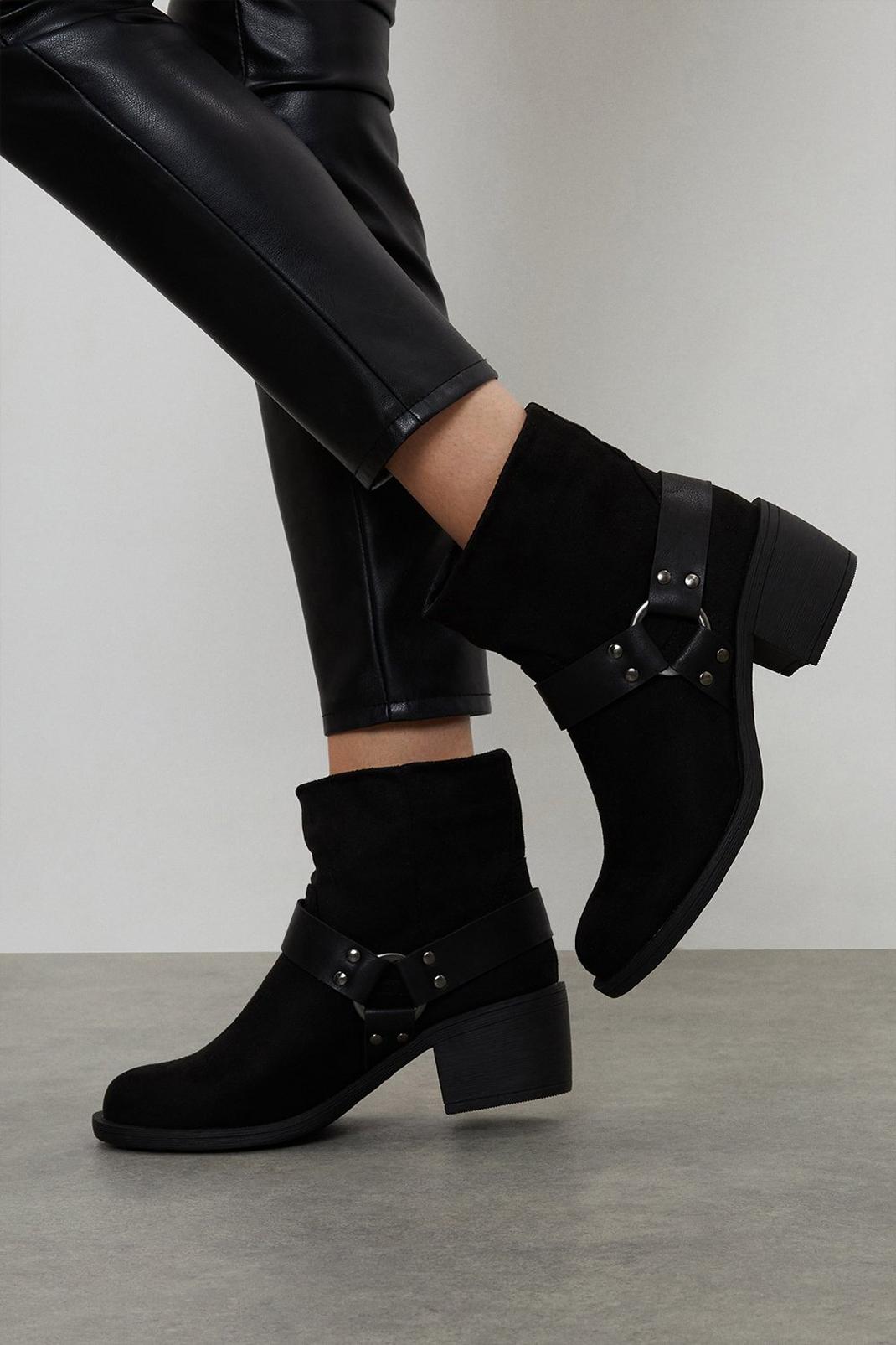 Black Good For The Sole Footwear: Mariah Comfort Western Ankle Boot image number 1