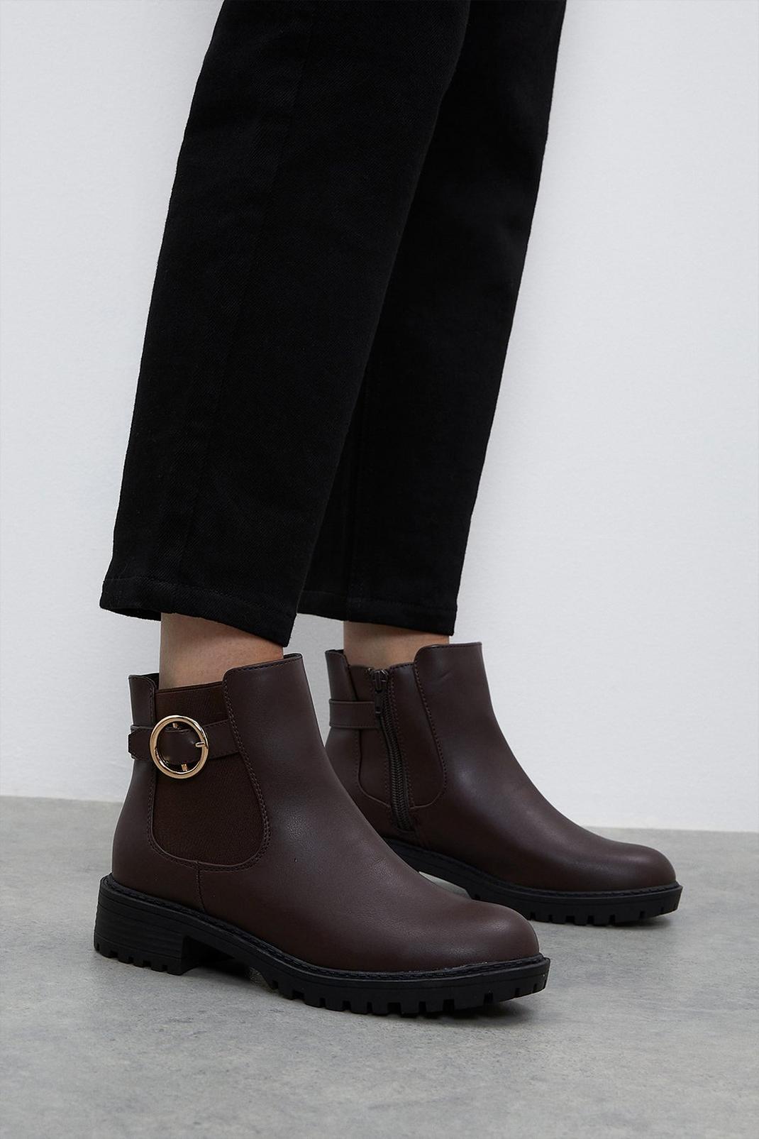 Chocolate Good For The Sole: Mira Comfort Chelsea Boots image number 1