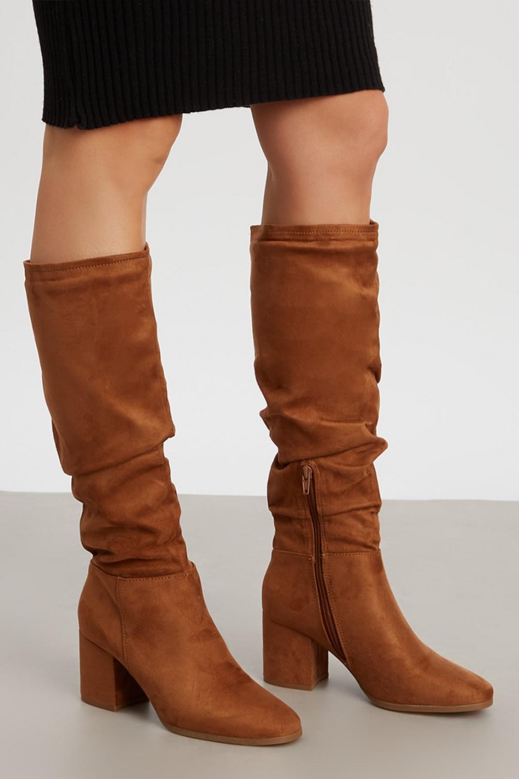 Tan Good For The Sole: Kristie Comfort Slouchy Knee Boot image number 1