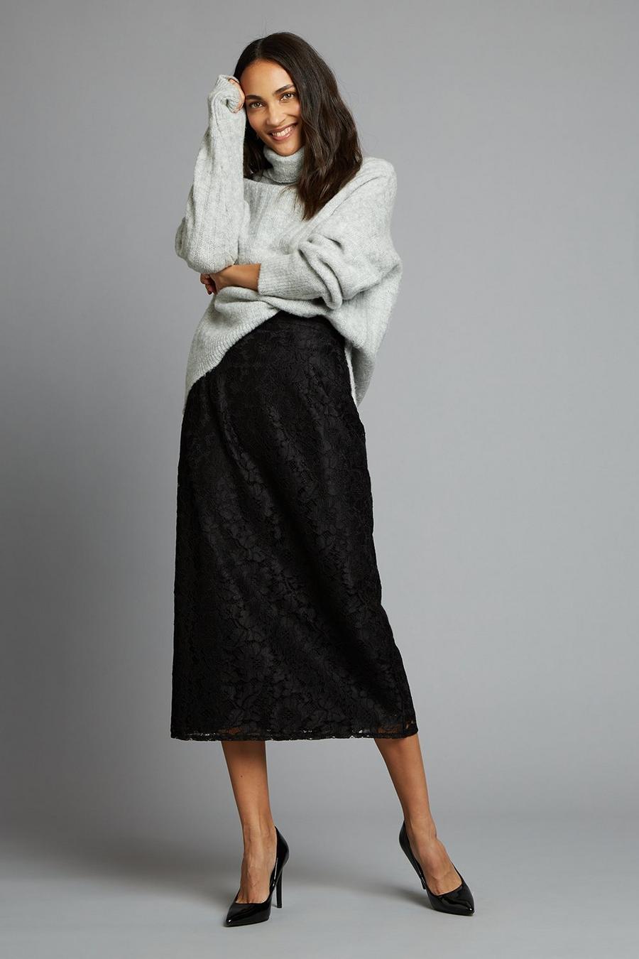 Lace Midi Skirt