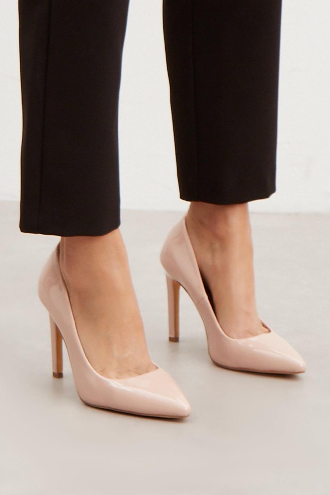 Camel Principles: Cara Pointed Court Shoes image number 1