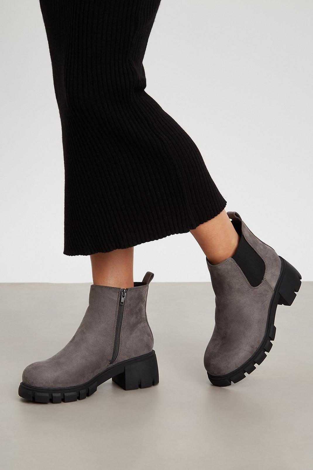Grey Good For The Sole: Extra Wide Comfort Muse Chelsea Boot image number 1