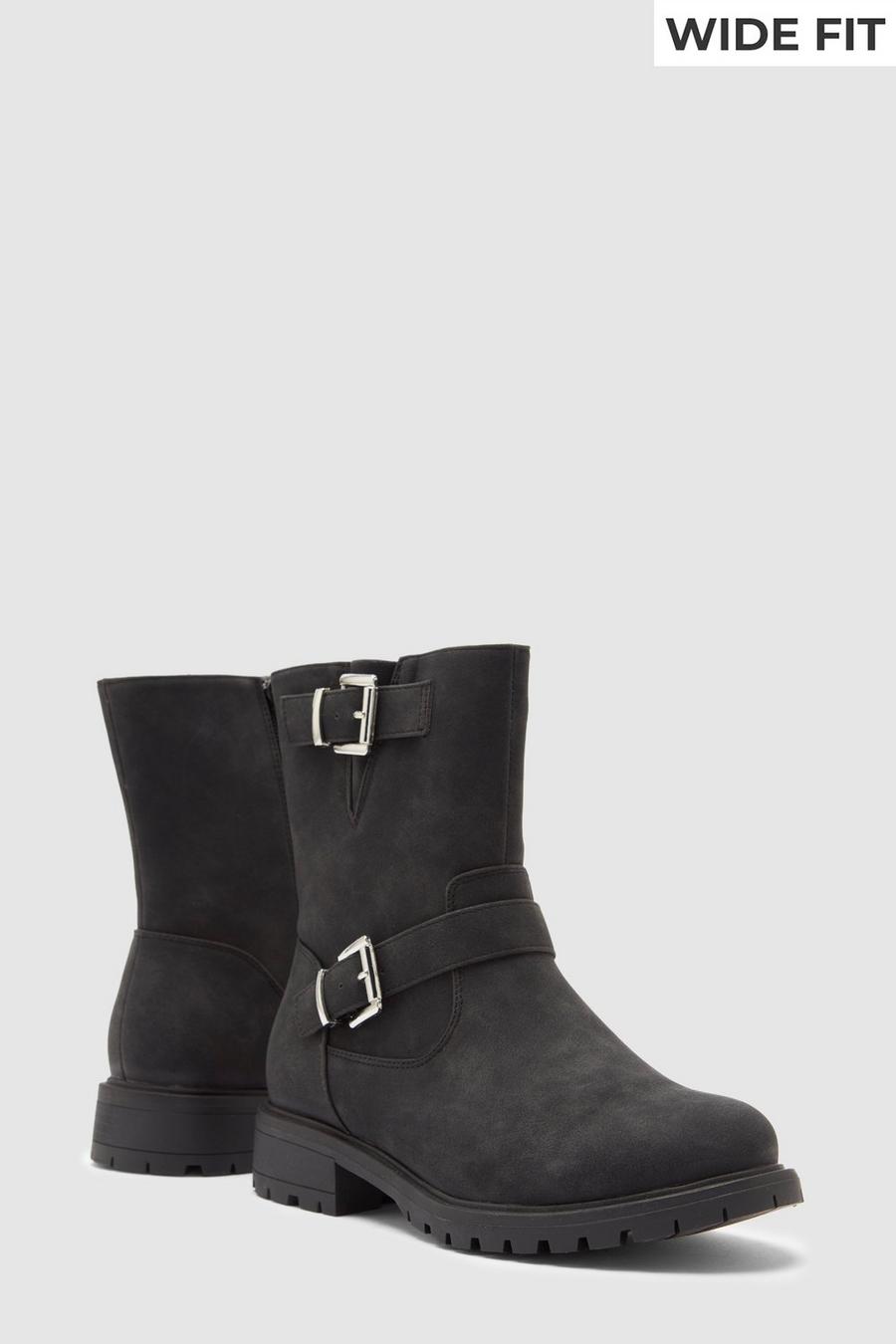 Good For The Sole: Monet Comfort Wide Fit Biker Boot