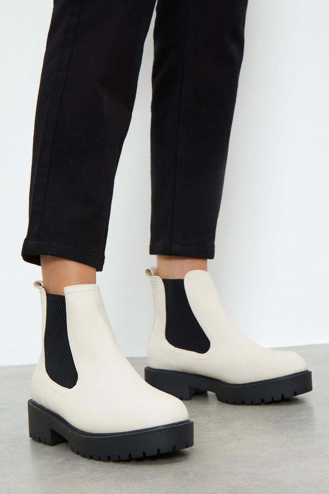 Cream Good For The Sole: Extra Wide Comfort Mimi Boots image number 1