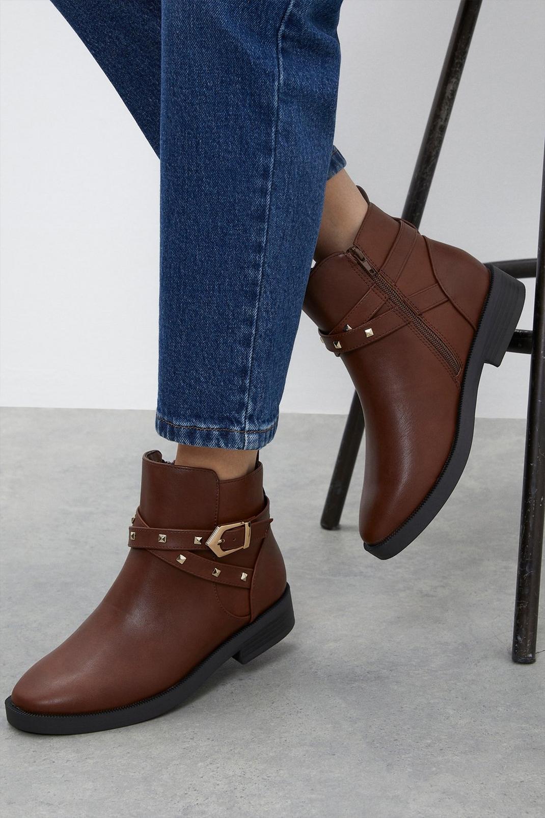 166 Good For The Sole: Wide Fit Maisie Comfort Ankle Boot  image number 1