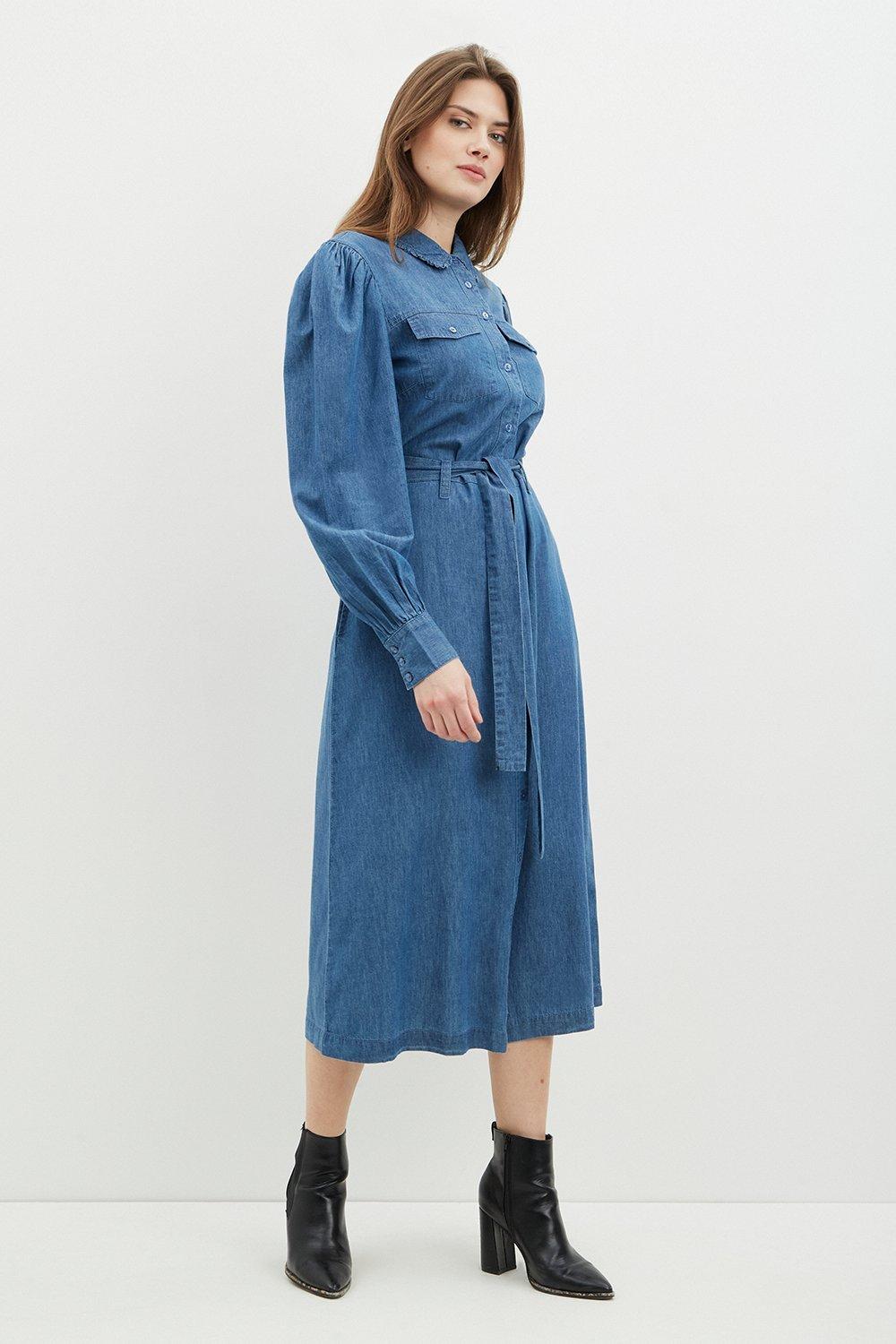 dorothy perkins tall denim dress