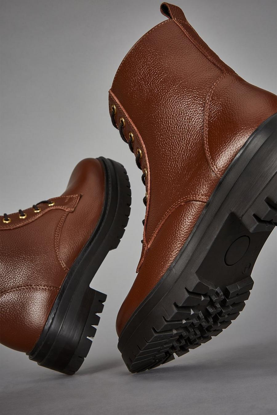 Leather Odin Chunky Hiker Boot