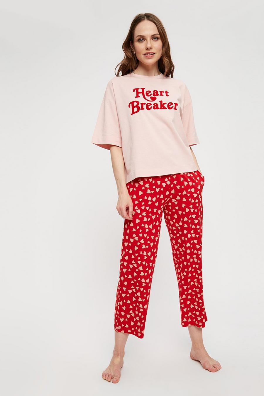 Heart Breaker T-Shirt And Heart Wide Pant
