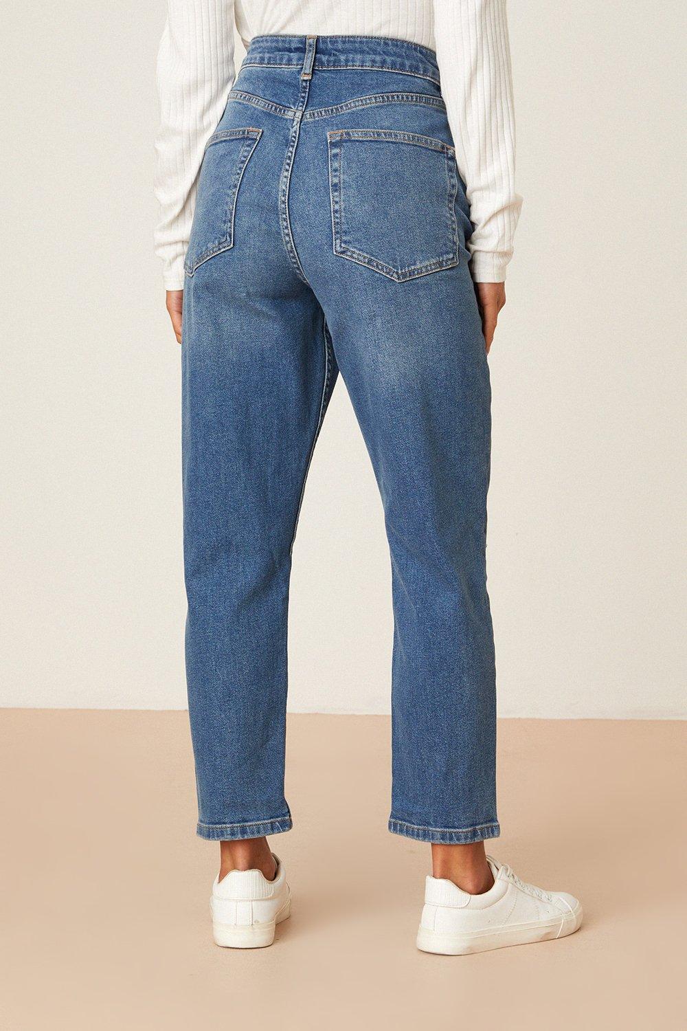 mom jeans with side pockets