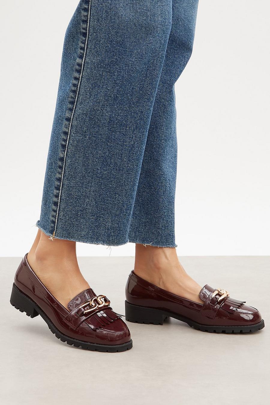 Good For The Sole: Wide Fit Comfort Lambert Patent Loafer 