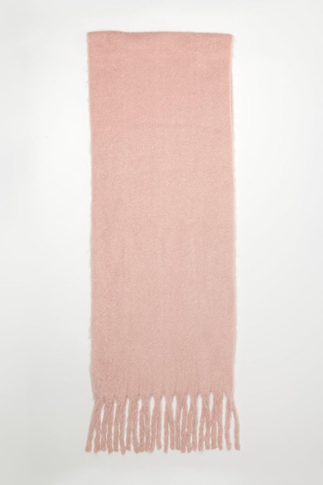 107 Recycled Blush Chunky Tassel Scarf image number 2