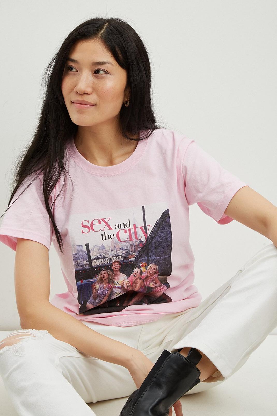 Blush Sex In The City Oversized T- Shirt image number 1