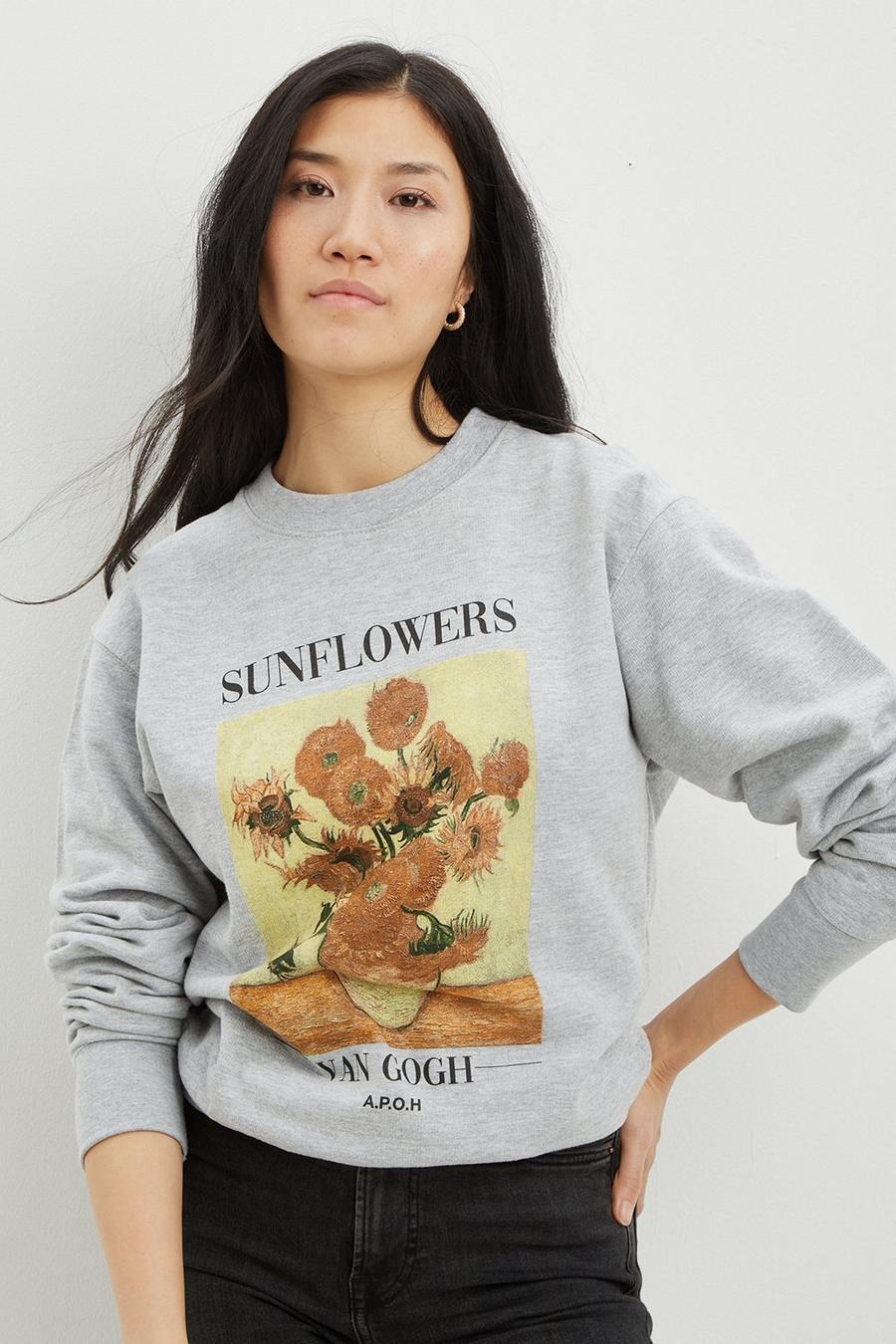 Grey Van Gogh Sweatshirt