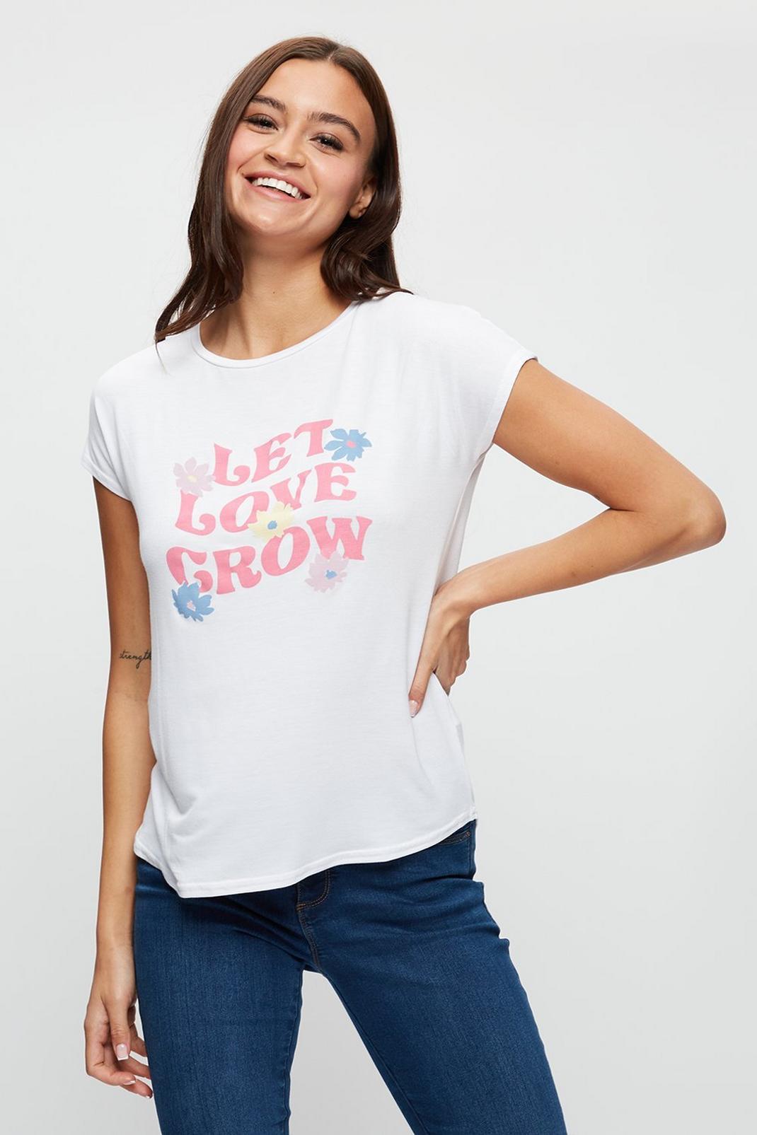 173 Let Love Grow T Shirt image number 1