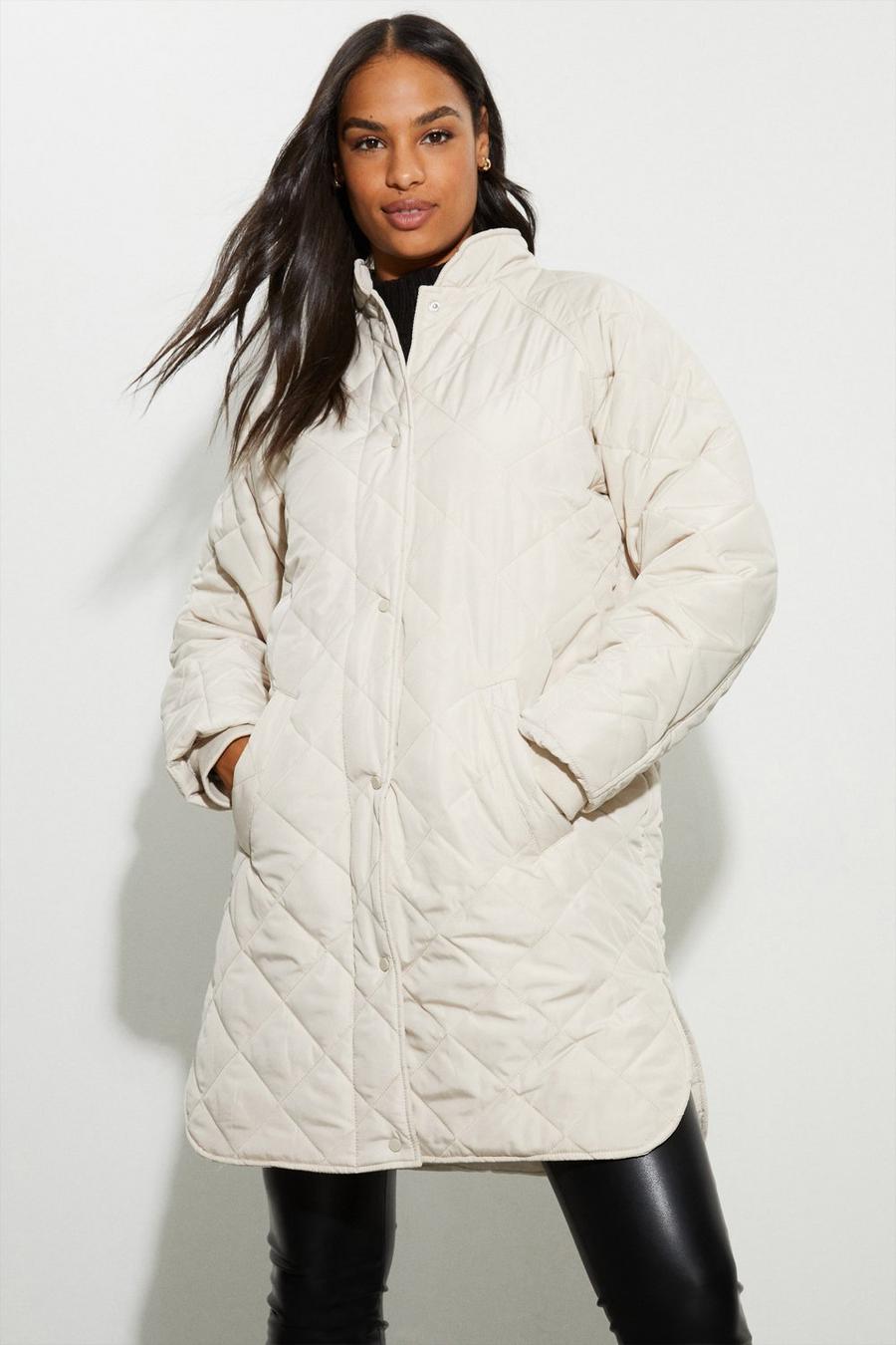 Long Lightweight Padded Quilted Jacket