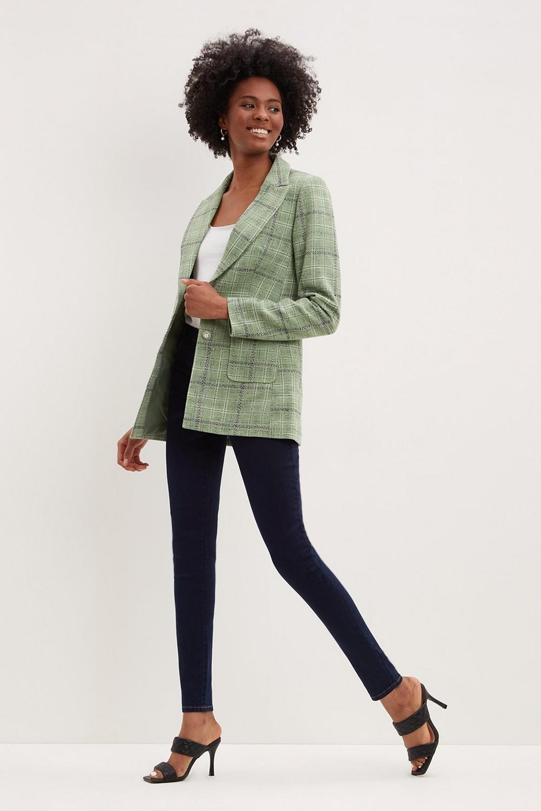 130 Tall Check Boucle Blazer image number 2