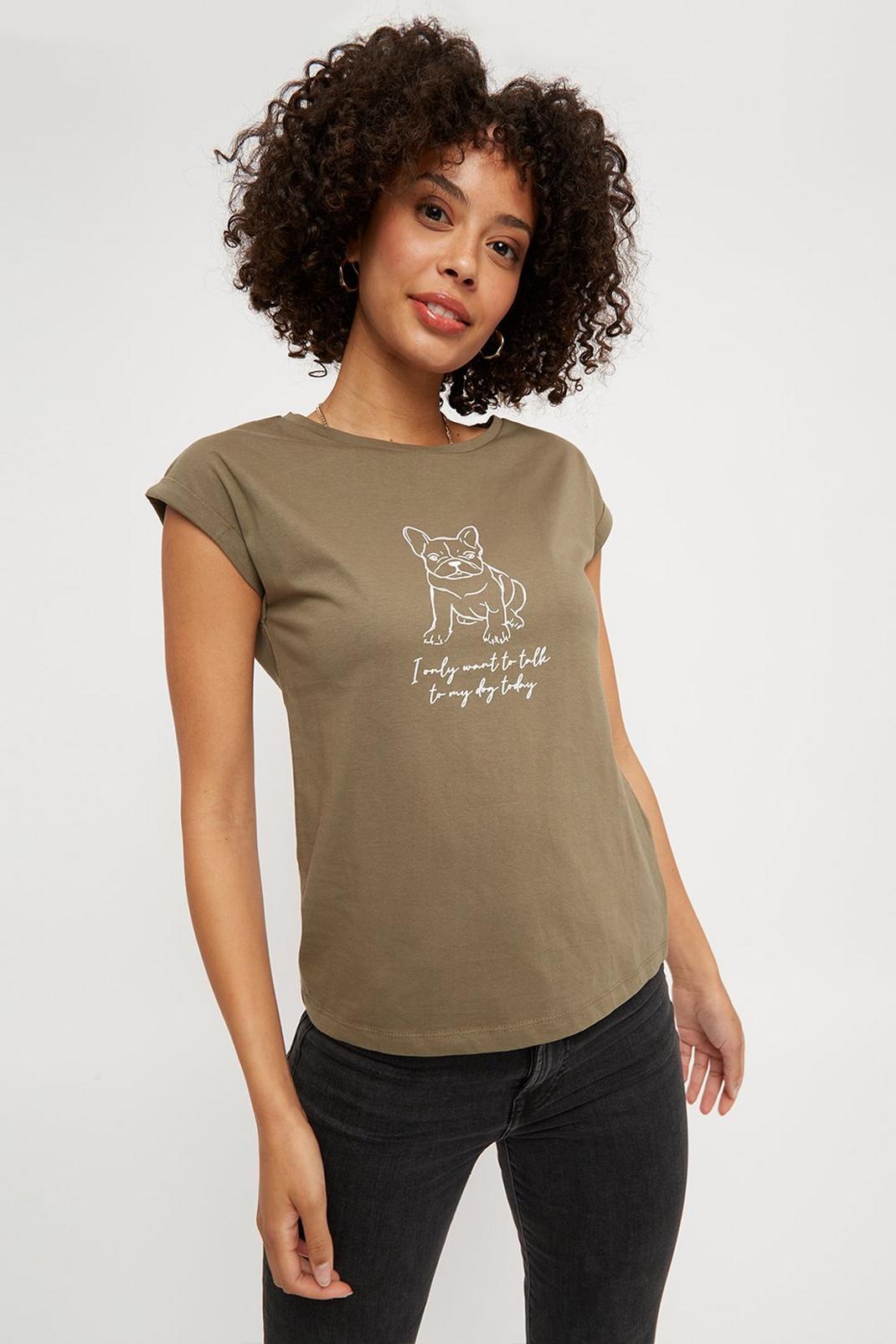 135 Talk To My Dog T Shirt With Organic Cotton image number 1