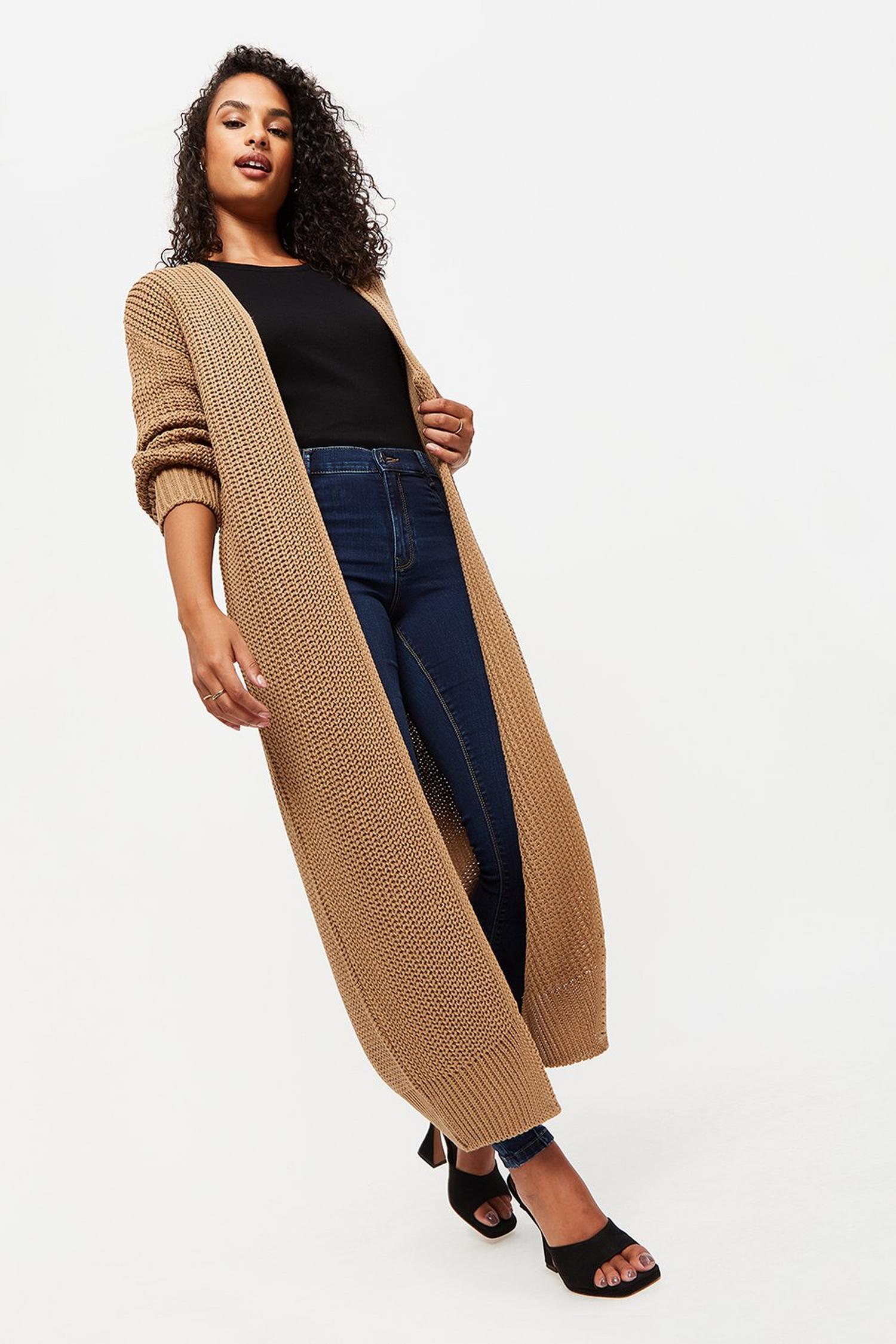 Chunky Knit Longline Cardigan Dorothy Perkins UK