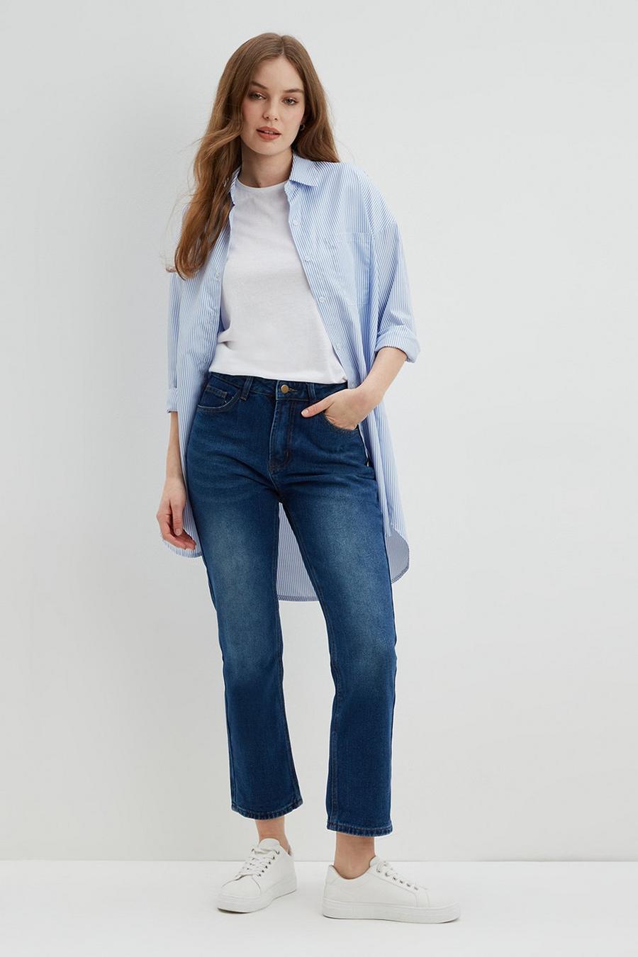 Heart Embroidered Pocket Jean