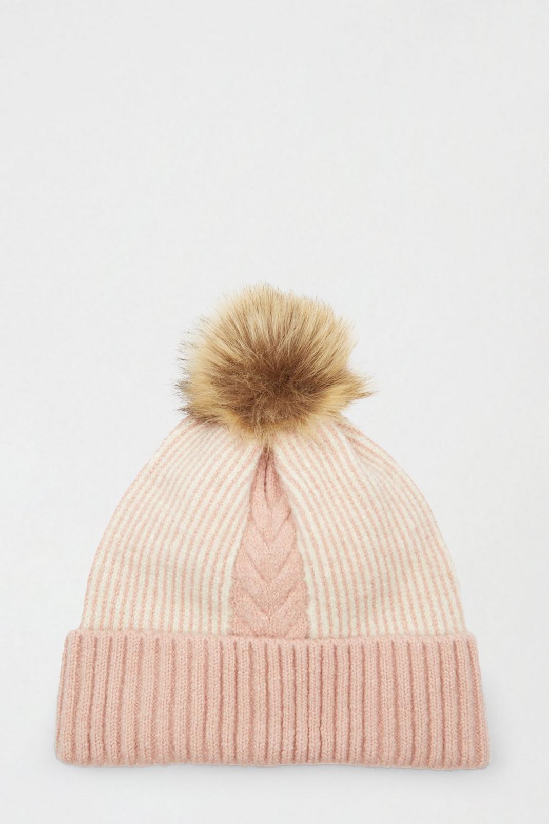 155 Cable Knit Pom Beanie  image number 2