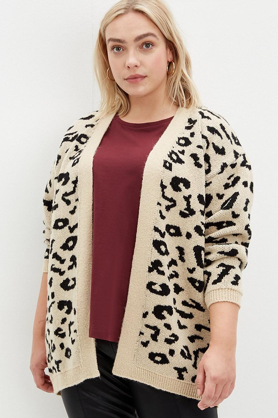 Curve Animal Knitted Cardigan