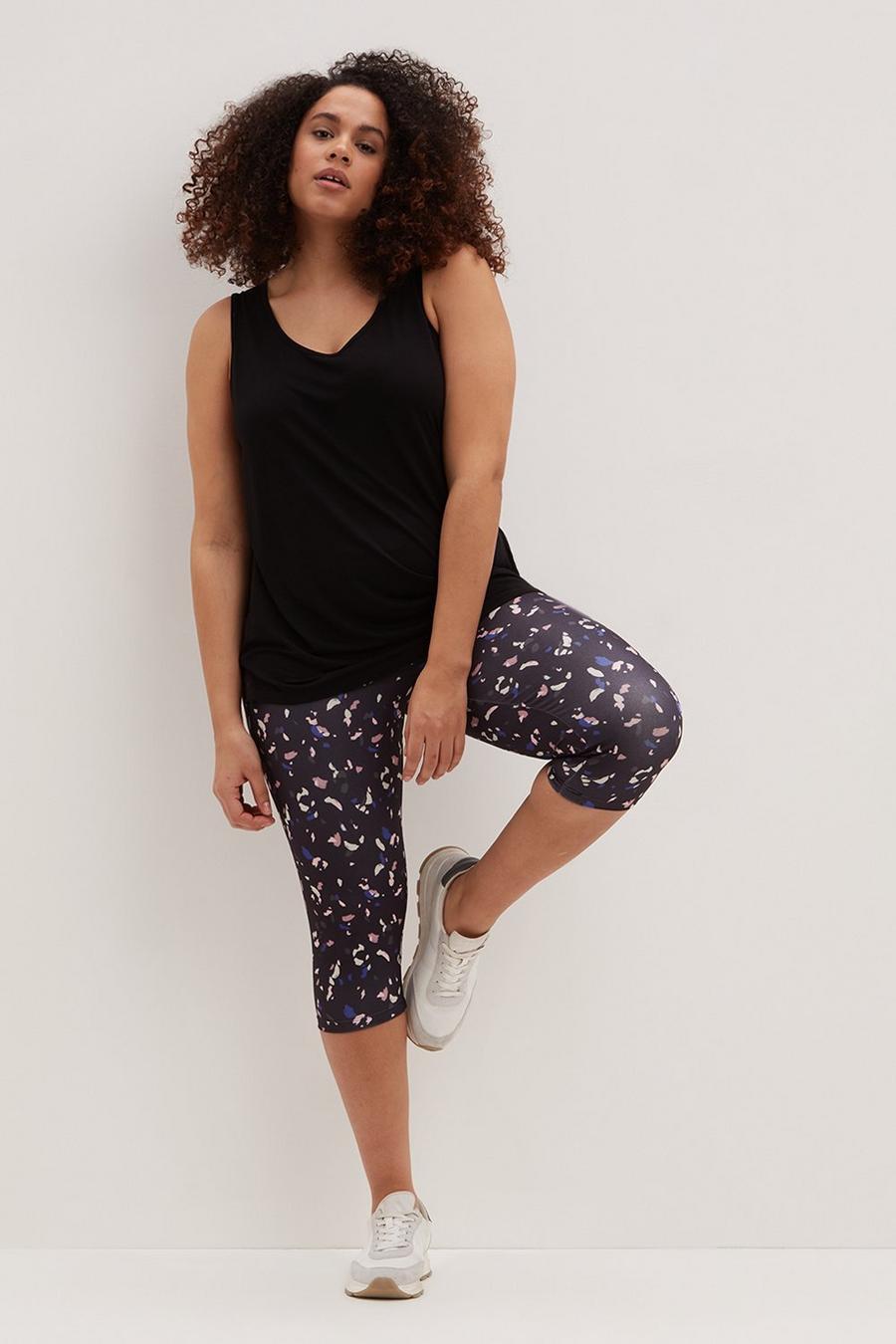 Curve Printed Active Cropped Legging