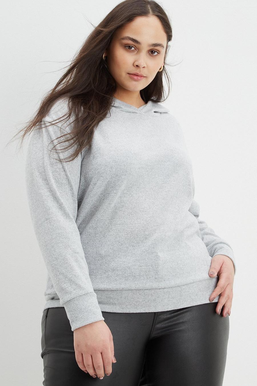 Curve Grey Soft Touch Hoodie