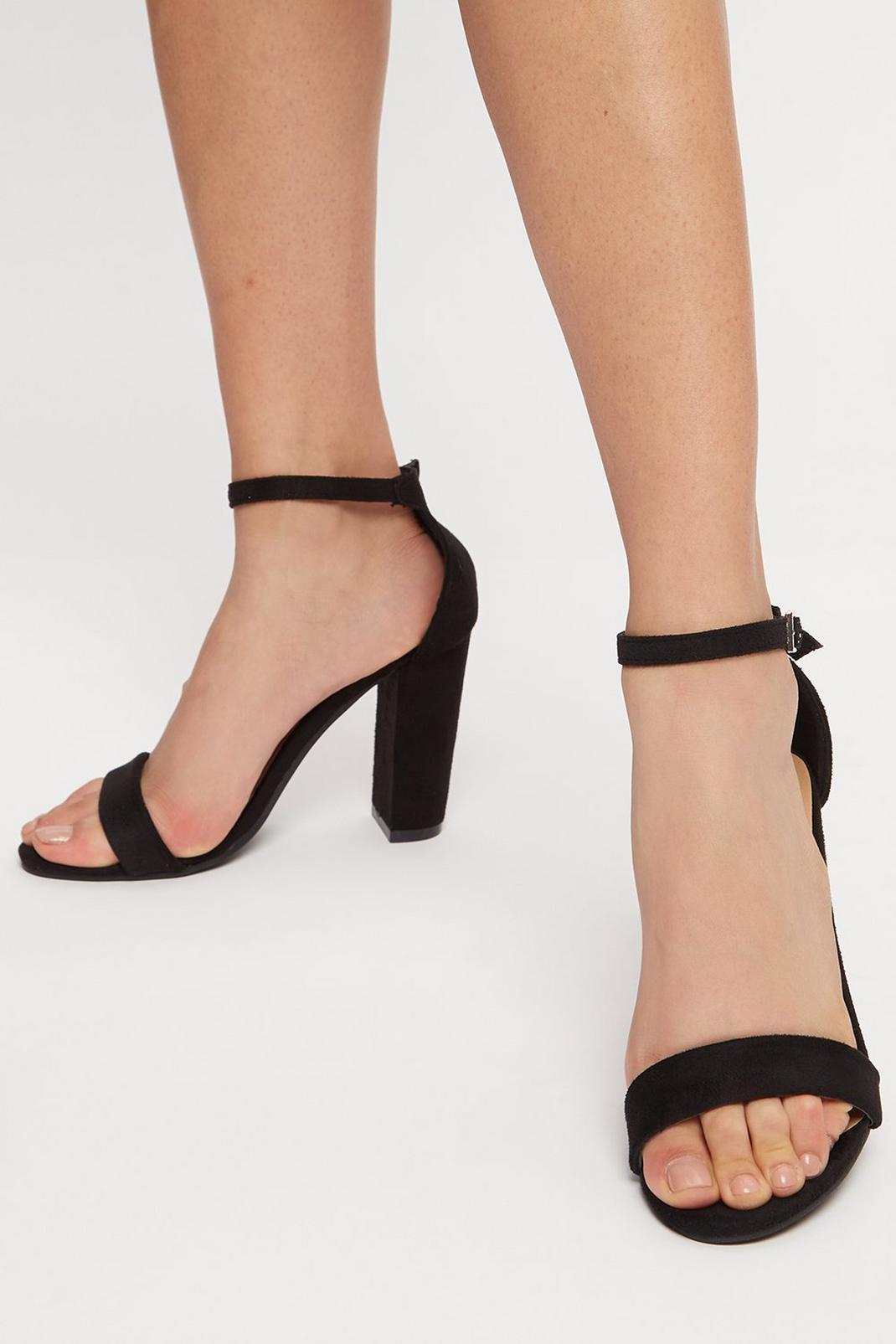 105 Faith: Eliza Cone Heel Single Strap Sandal image number 1