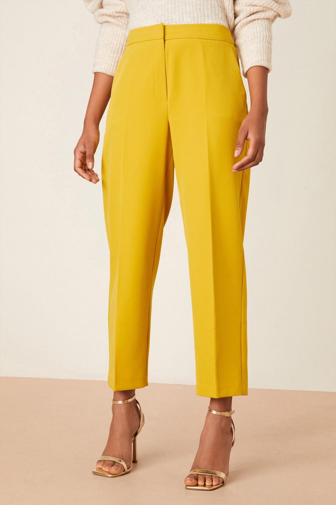 Chartreuse Relaxed Tapered Trousers image number 1