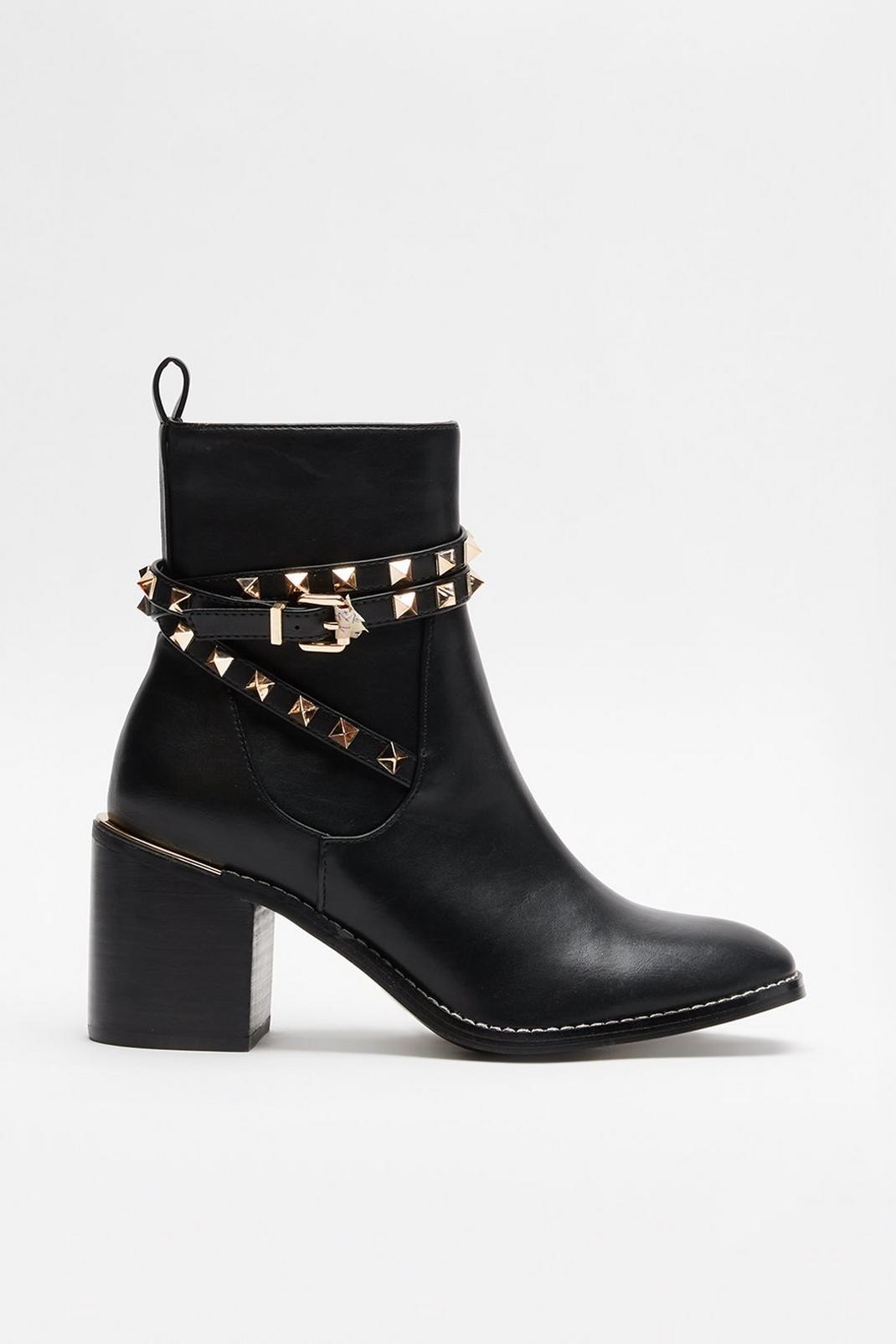 105 Saffa Studded Strap Ankle Boot image number 2