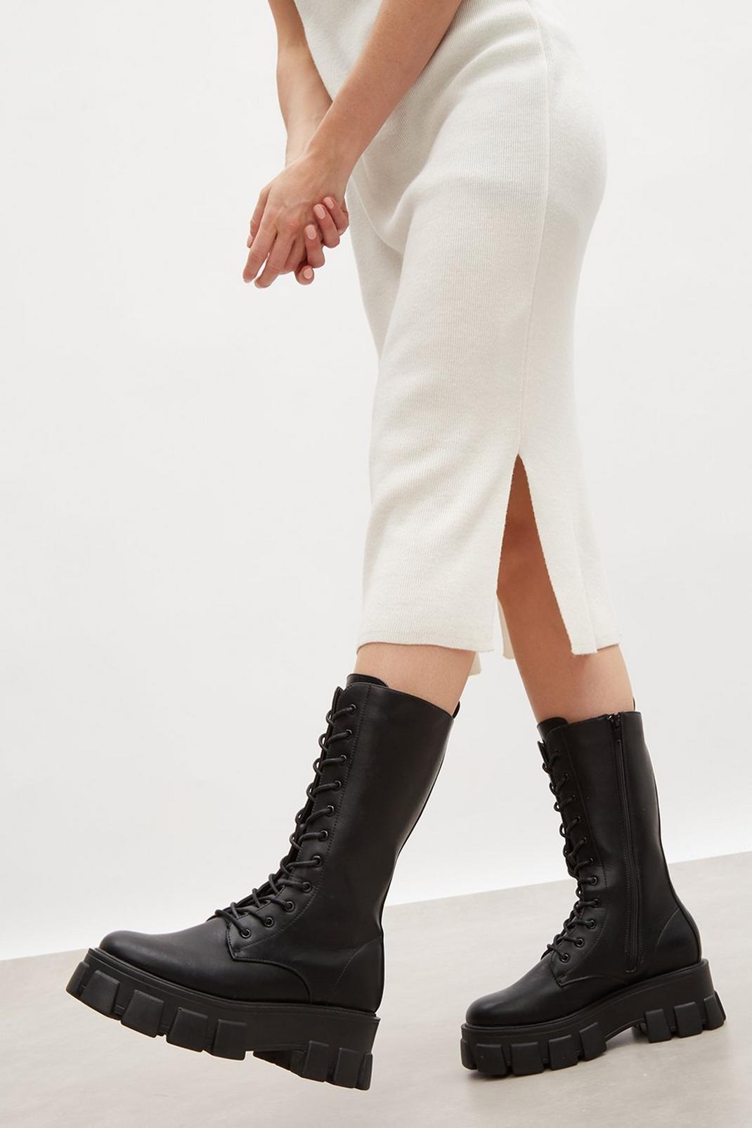 105 Faith: Keira Lace Up Calf  Boot image number 2