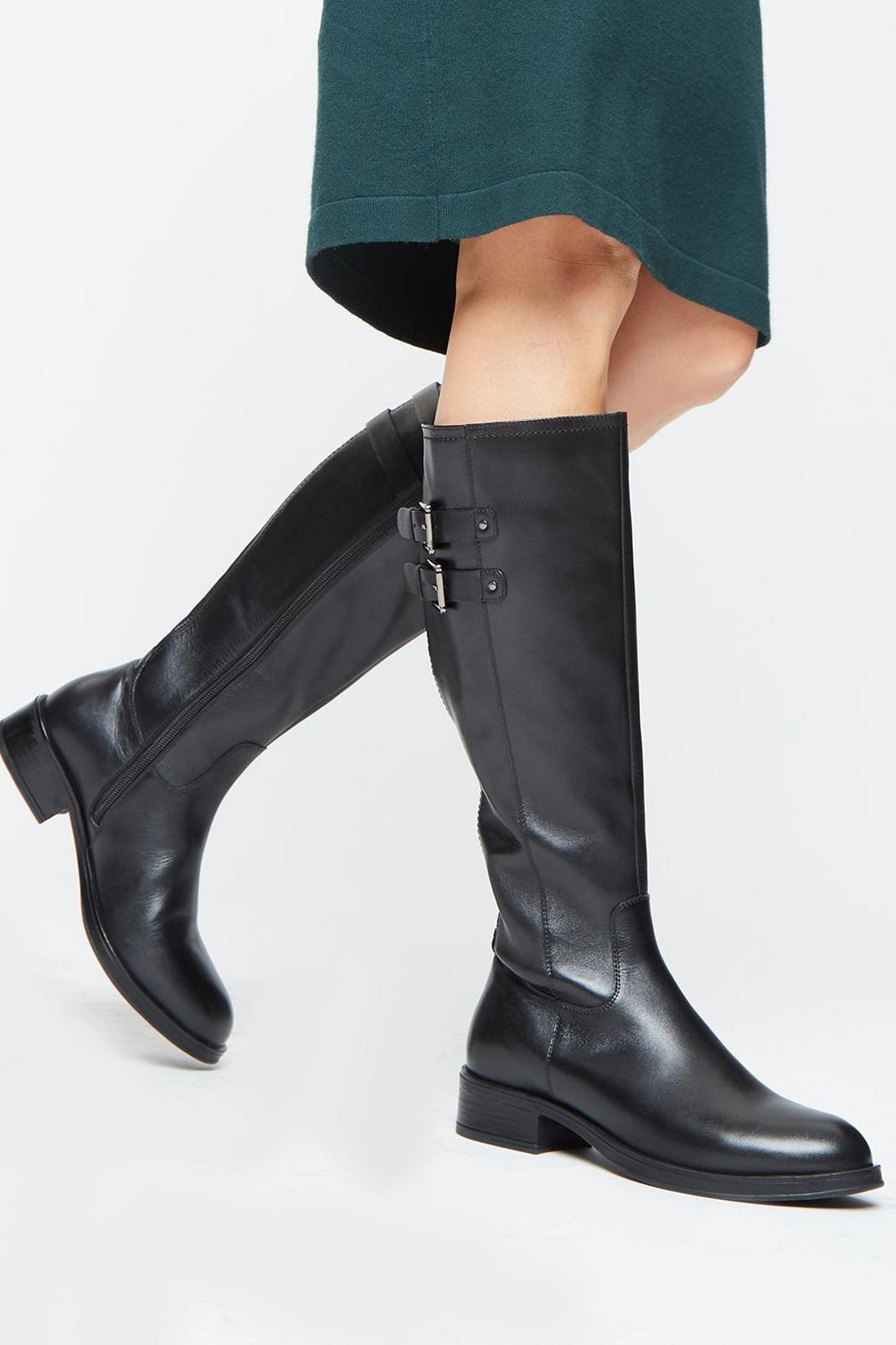 105 Leather Tallia Buckle Strap Boot image number 1