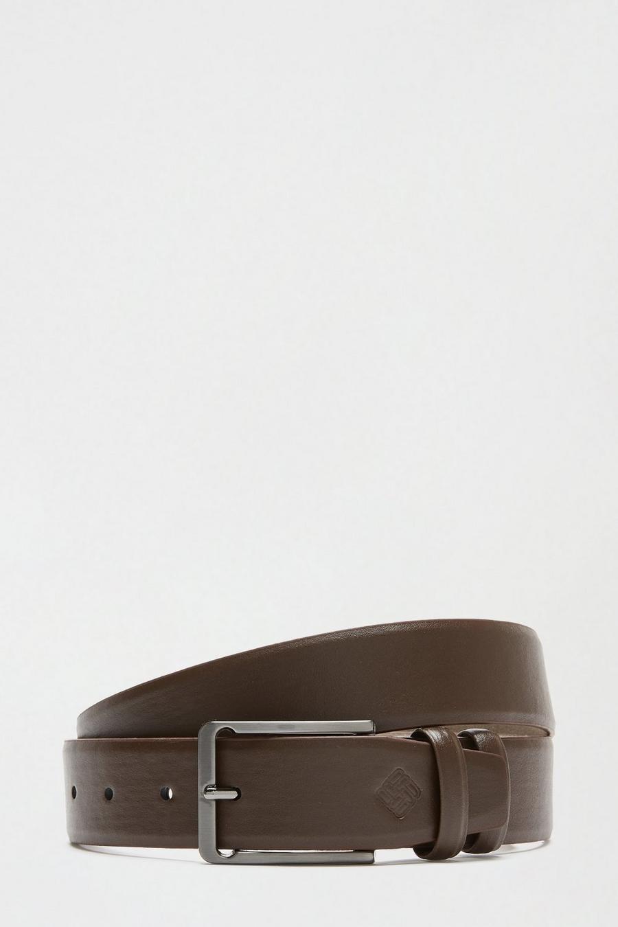 Brown Belt With Silver Buckle
