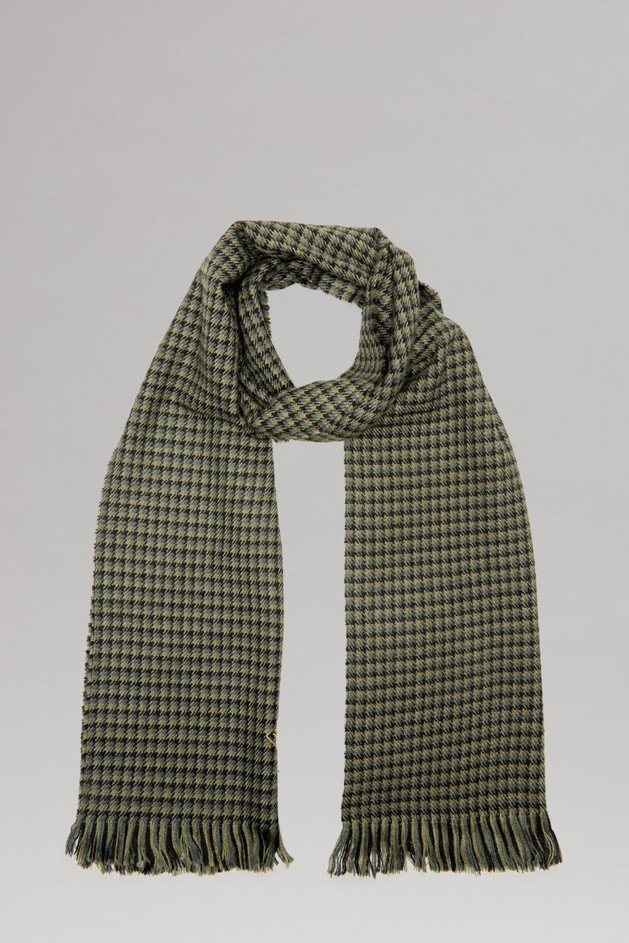 Mini Houndstooth All Over Check Scarf
