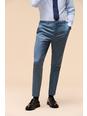 106 Skinny Infinity Blue Sharkskin Suit Trouser