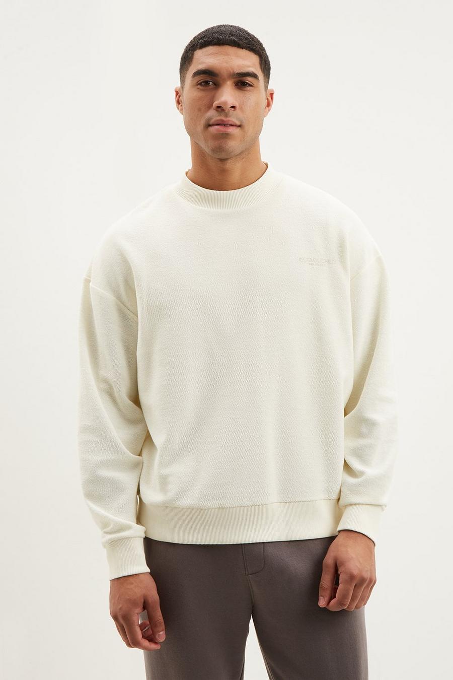 Relaxed Fit Reverse Loopback Sweatshirt