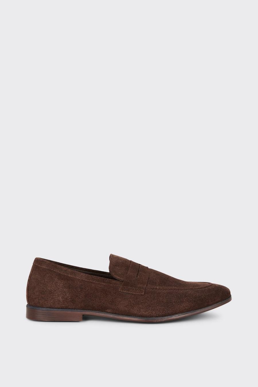 Smart Suede Slip On Loafers