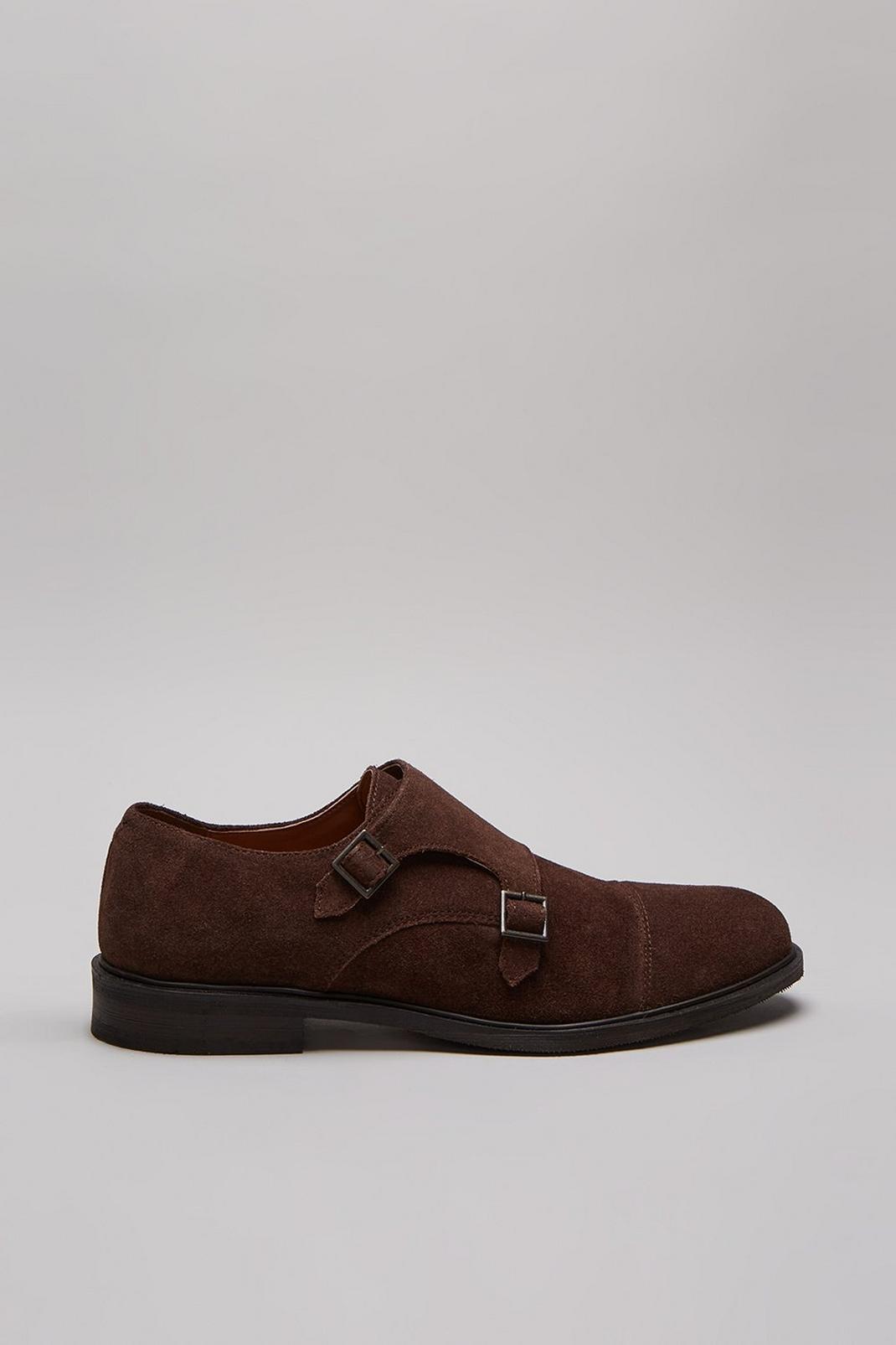 109 Smart Suede Monk Shoes image number 1