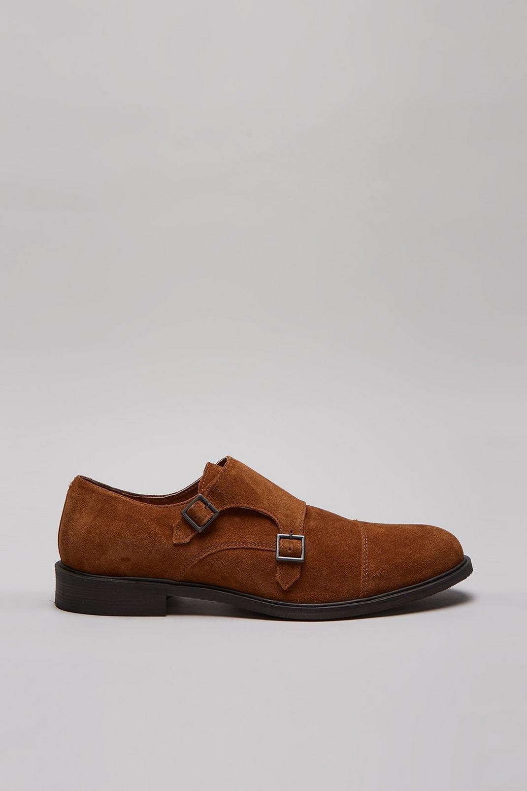 166 Smart Suede Monk Shoes image number 1