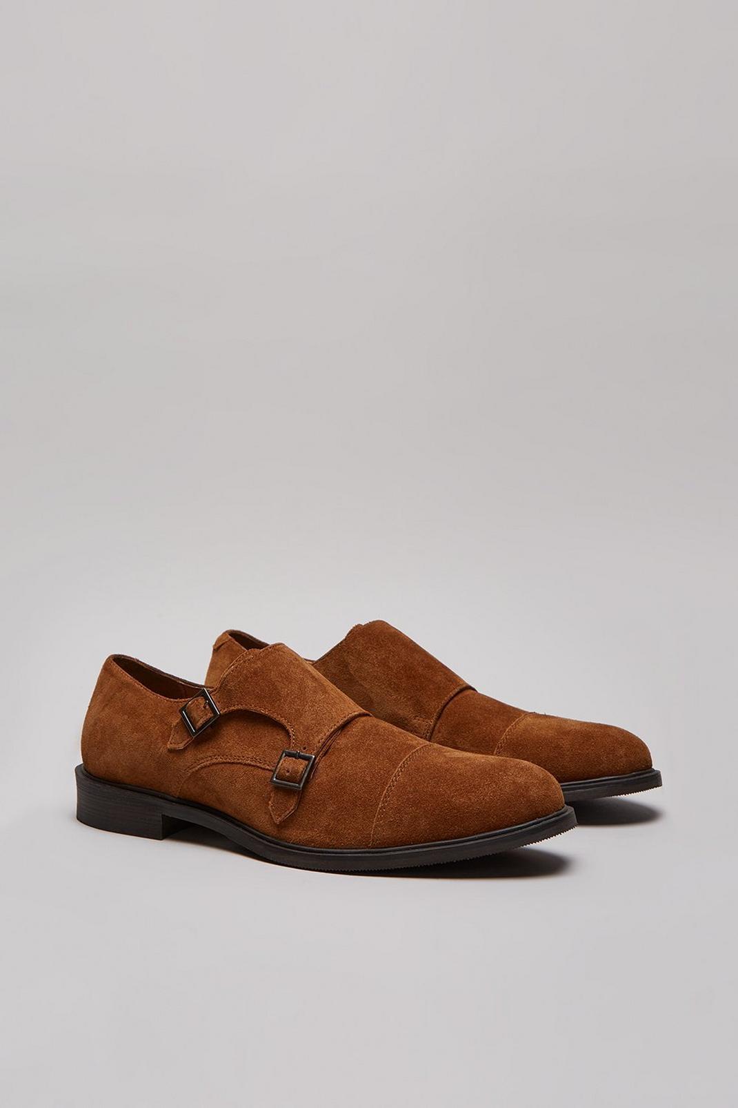 166 Smart Suede Monk Shoes image number 2