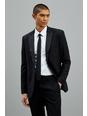 105 Black Stretch Skinny Tuxedo Suit Jacket