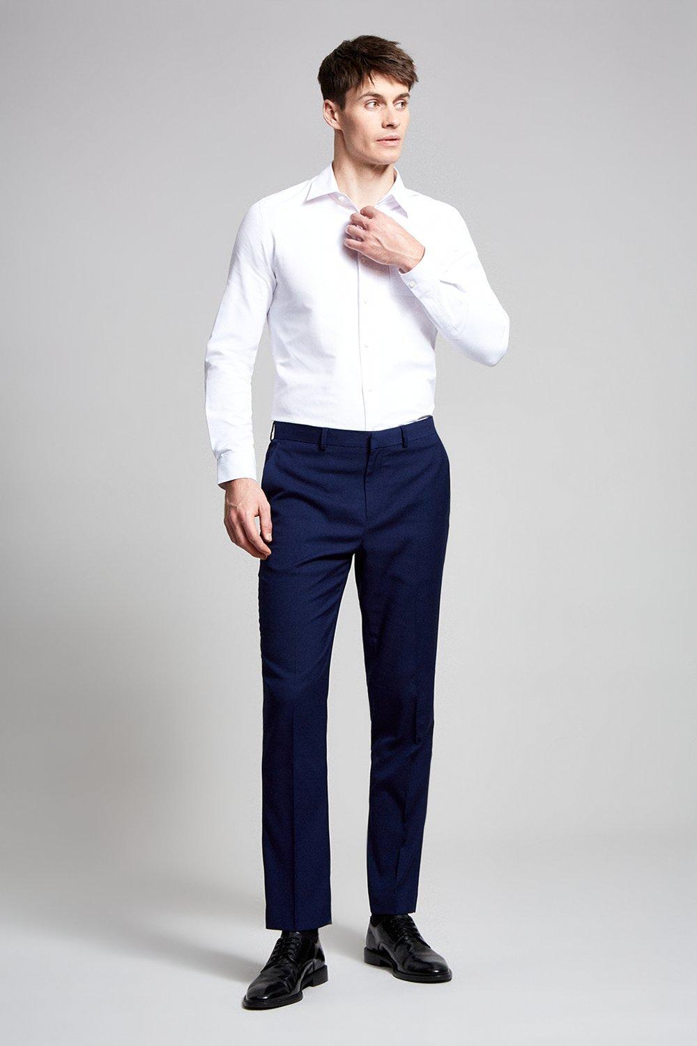 navy tuxedo trousers