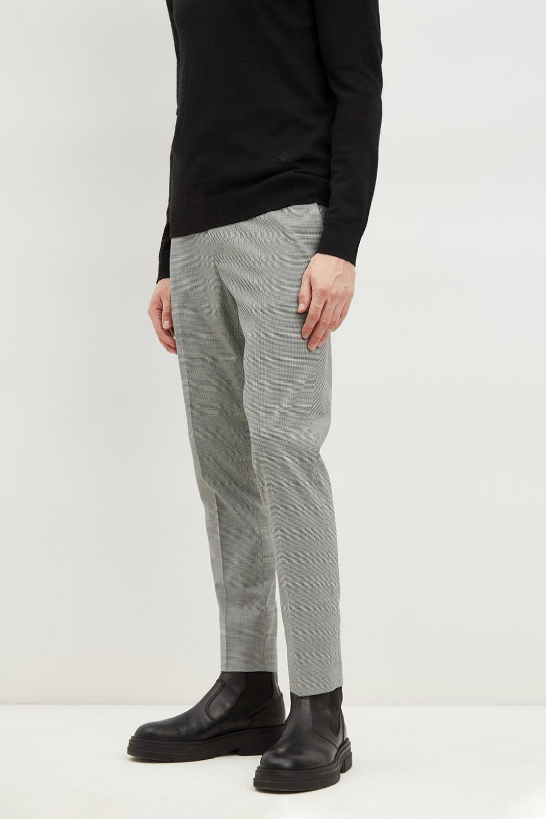105 Skinny Black And White Dogtooth Trouser image number 2