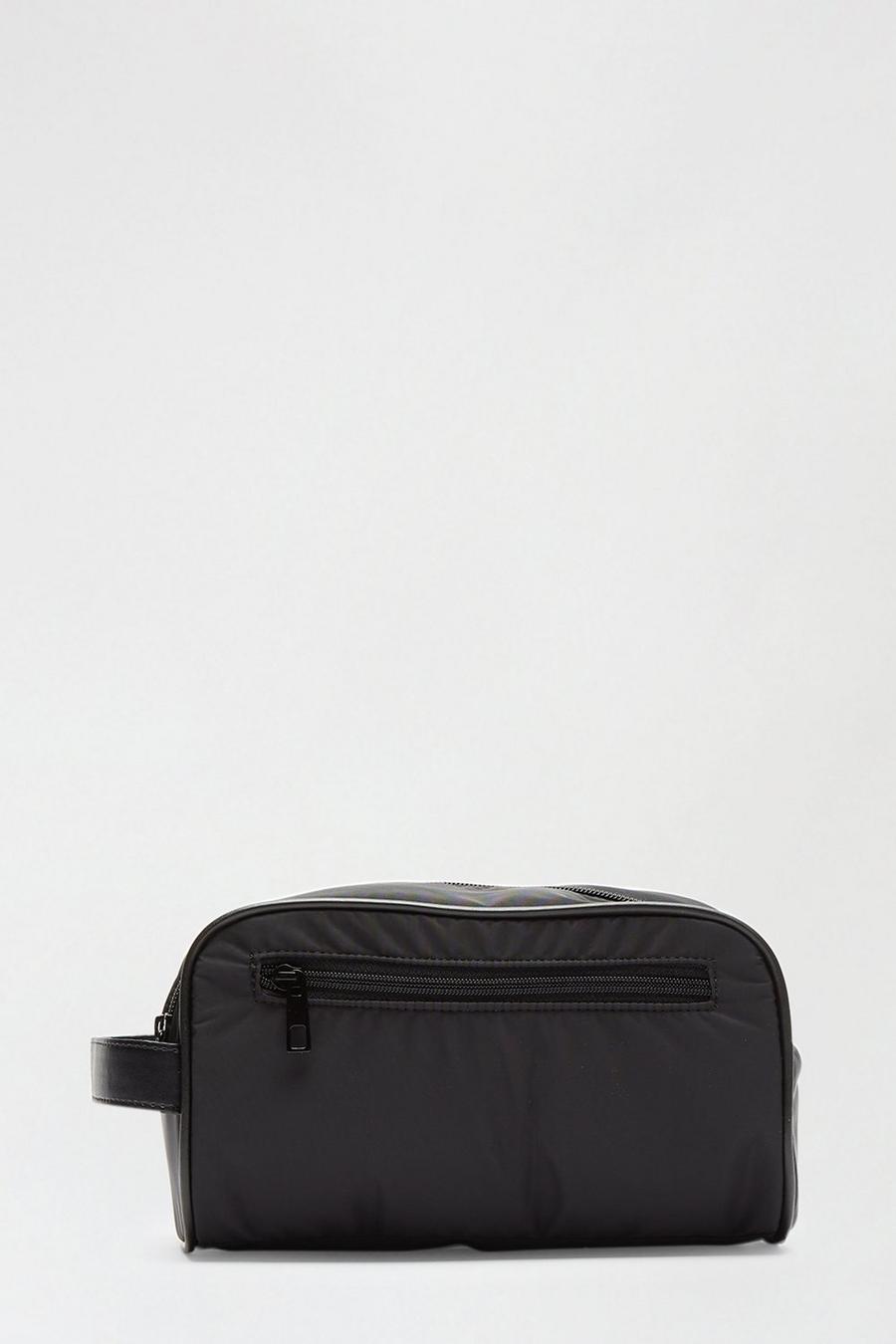 Black Nylon Wash Bag 